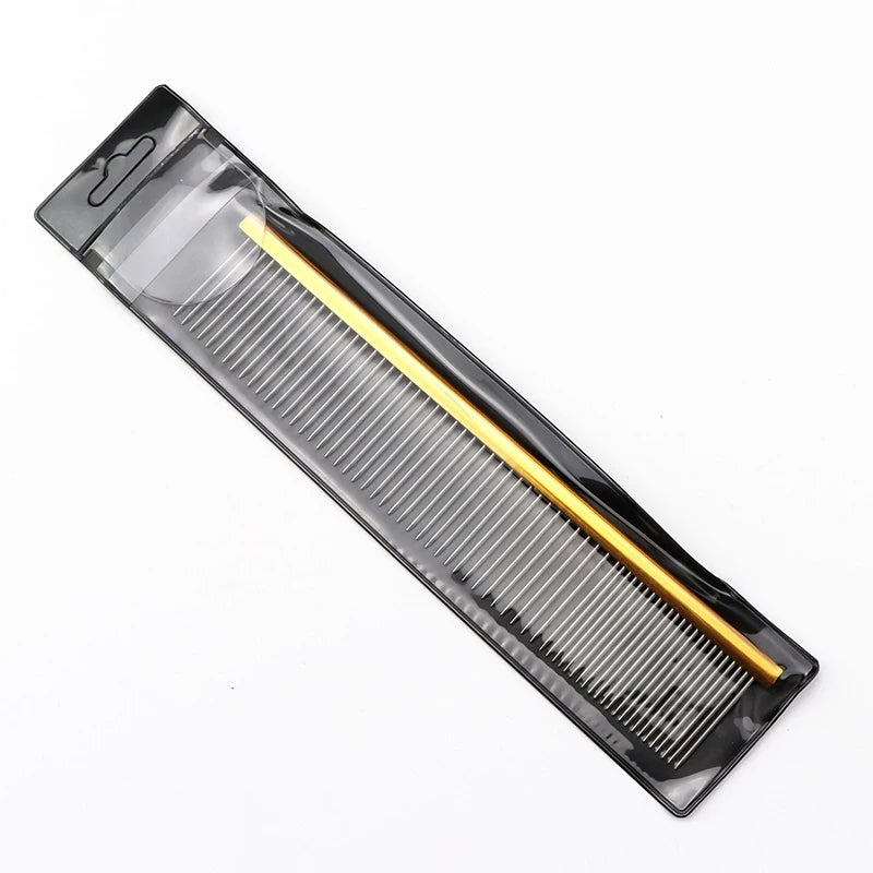Light Aluminum Pet Comb, Professional Dog Grooming Comb Puppy, Cleaning Hair Trimmer Brush