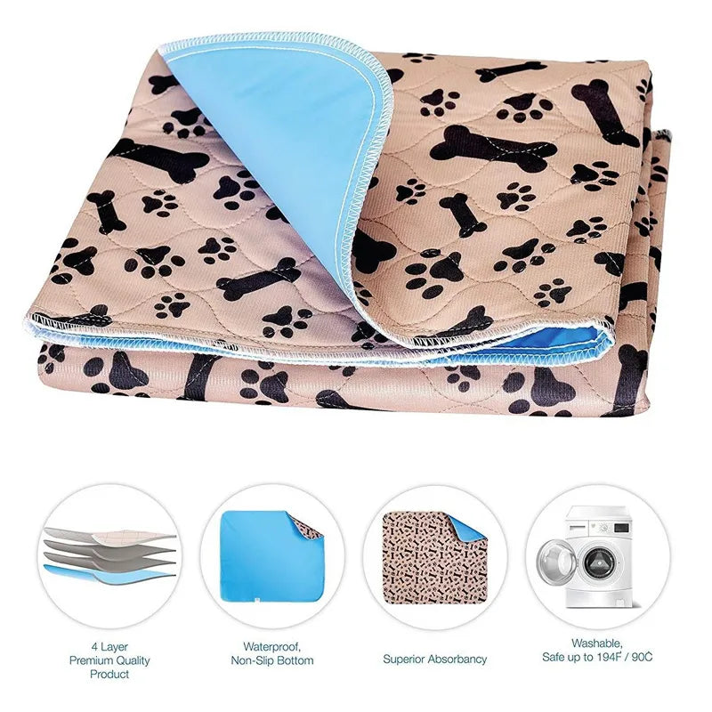Reusable Dog Bed Mats, Dog Urine Pads, Pet Training In Car, Home Bed