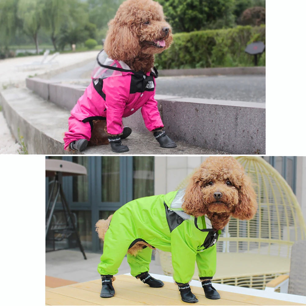 Pet Dog Rainshoes, Waterproof Silicone Dog Shoes Anti-skid Boots For Small, Medium Large Dogs