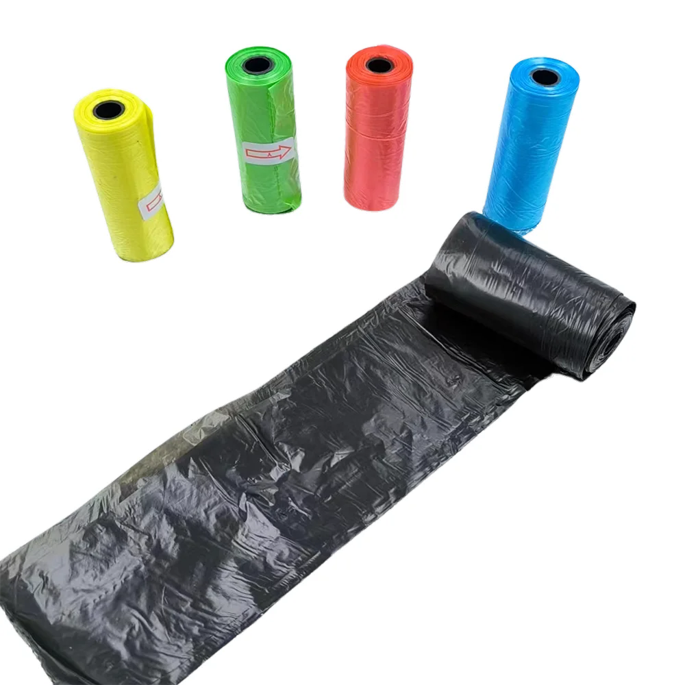 5/10 Rolls Printing Dog Poop Bag, Dog Cat Waste Pick Up Clean Bag, Random Color