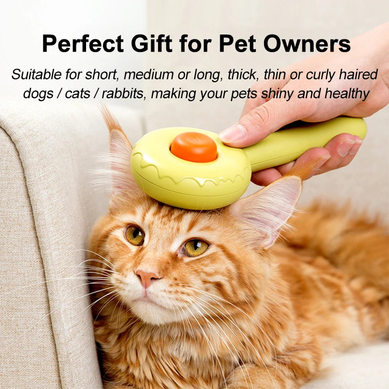 Hamburger Cat Brush Comb Avoid Hairball Loose Hair