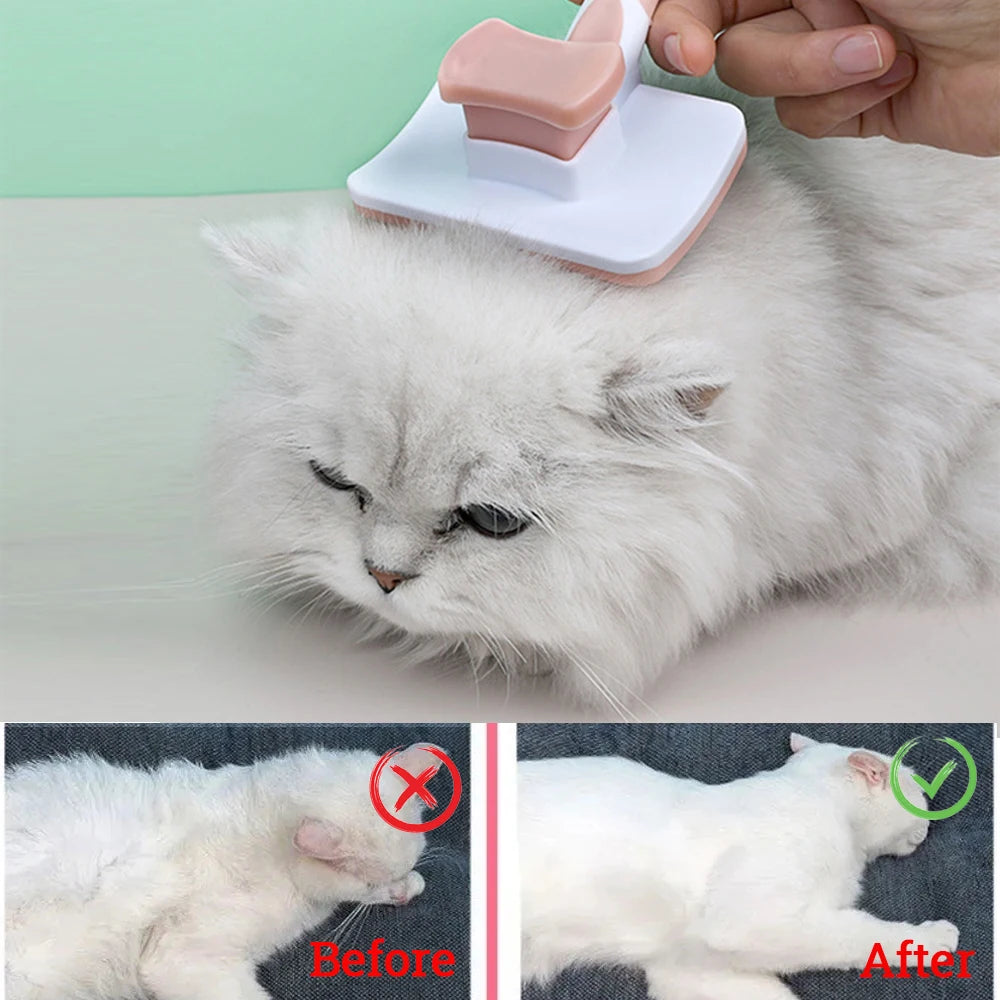 Cat Brush, Removes Loose Hair Mats Tangles Comb, Puppy Pet Grooming Tool