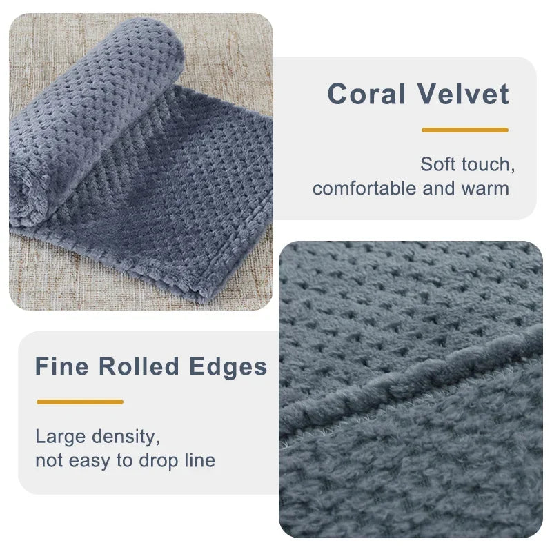 Soft Pet Sleeping Blanket, Fluffy Dog Blankets, Warm Breathable Cat Cover Blanket, Comfortable Sleeping Sheet Mat Pet Supplies