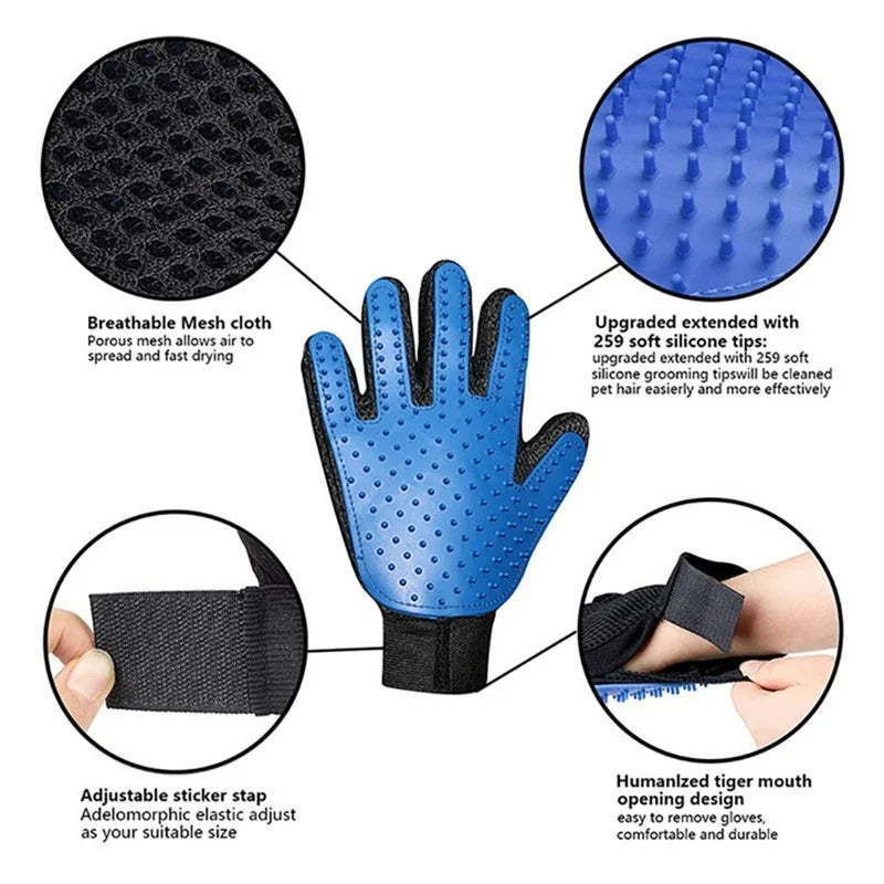 Cat grooming glove, Cleaning Massage Glove