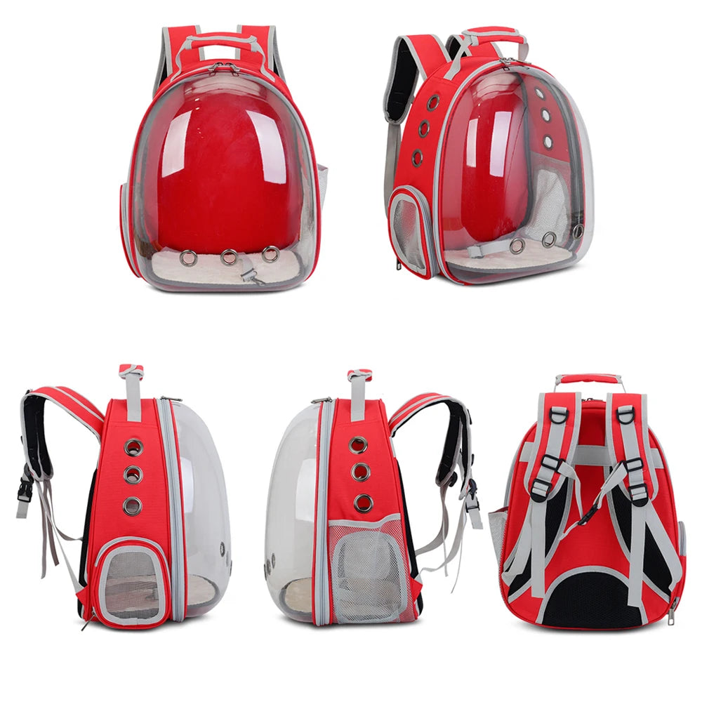 Cat Carrying Bag, Space Pet Backpack, Breathable Portable Transparent Backpack, Puppy Dog Transport Carrier