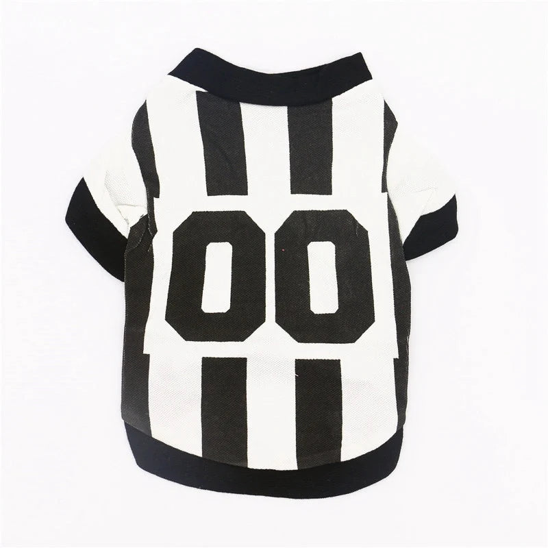 Dog Sports Jersey, Football Dog Clothes, T-shirt for Puppy Pets, Teddy Poodle