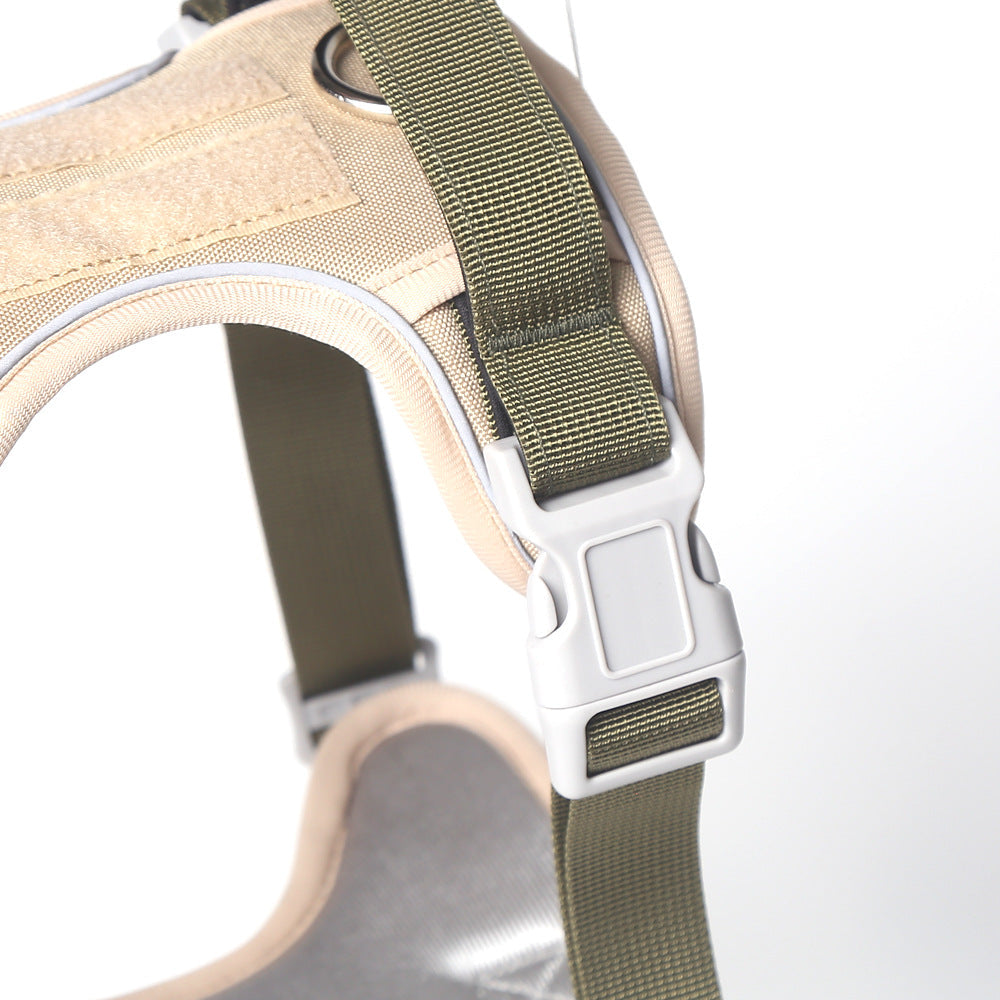 High-Quality Pet Dog Chest and Back Strap with Tactical Leash - Explosive Pet Dog Chest and Back Strap Tactical Leash