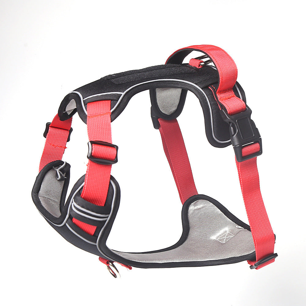 High-Quality Pet Dog Chest and Back Strap with Tactical Leash - Explosive Pet Dog Chest and Back Strap Tactical Leash