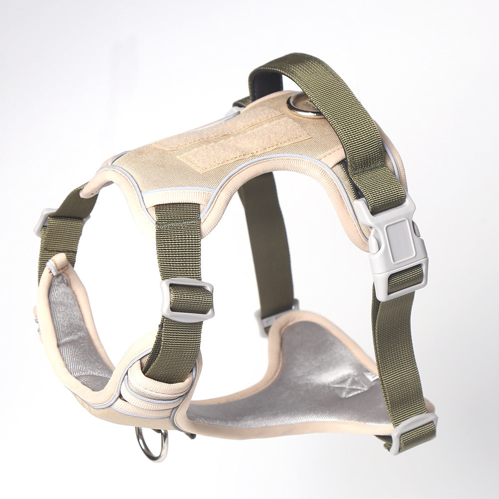 High-Quality Pet Dog Chest and Back Strap with Tactical Leash - Explosive Pet Dog Chest and Back Strap Tactical Leash
