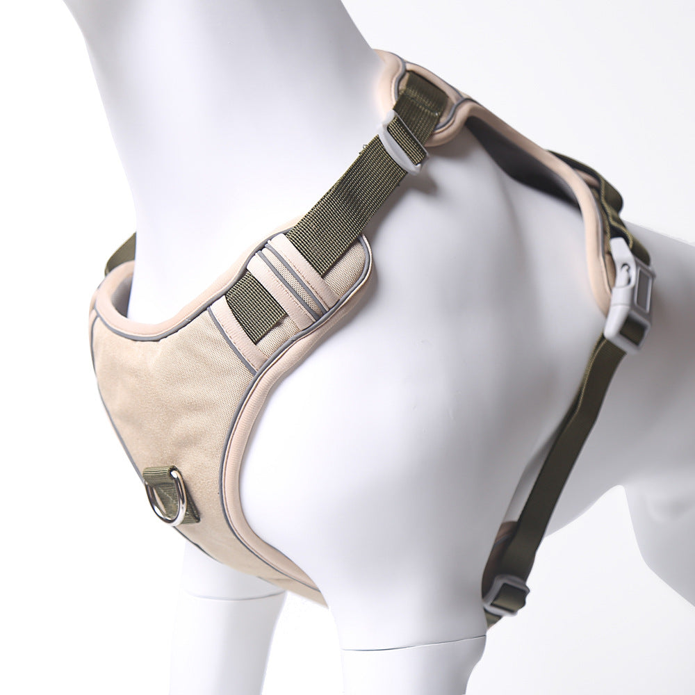 High-Quality Pet Dog Chest and Back Strap with Tactical Leash - Explosive Pet Dog Chest and Back Strap Tactical Leash