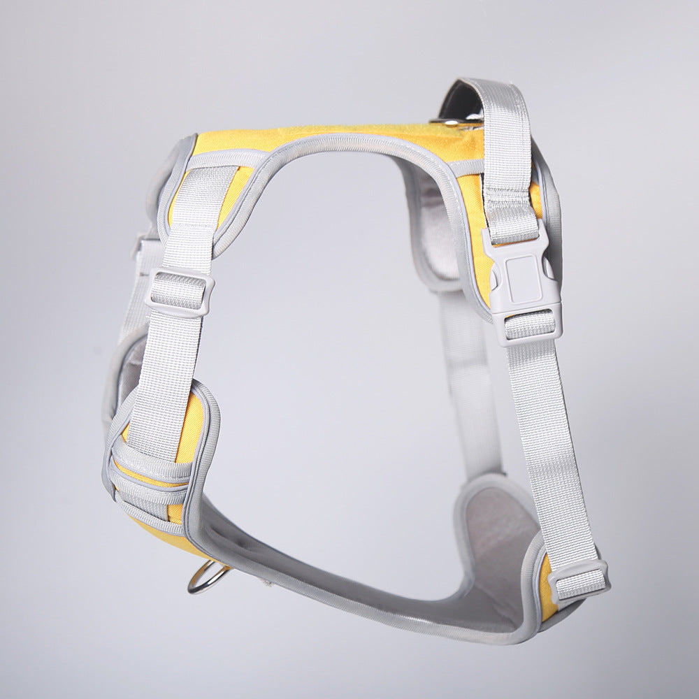 High-Quality Pet Dog Chest and Back Strap with Tactical Leash - Explosive Pet Dog Chest and Back Strap Tactical Leash