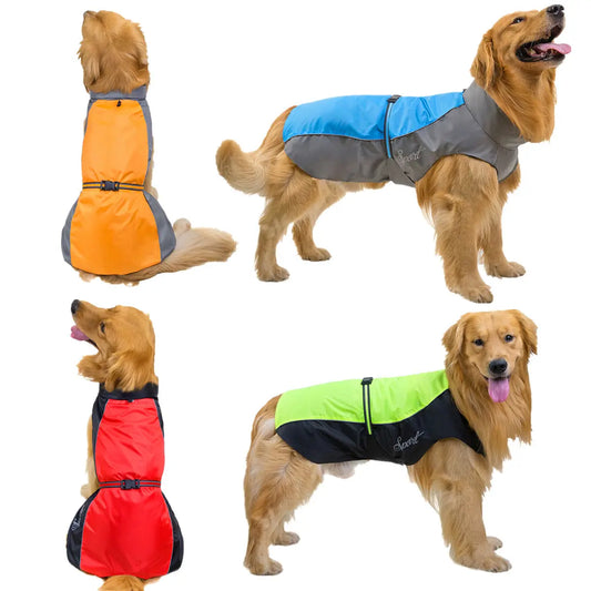 Pet Dog Rain Coat Waterproof Jackets, Breathable Assault Raincoat for Big Dogs Cats