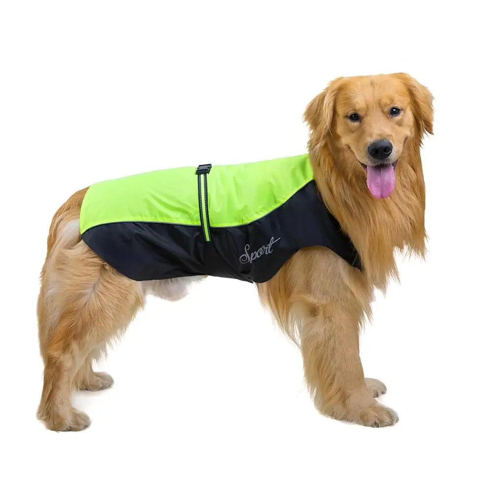 Pet Dog Rain Coat Waterproof Jackets, Breathable Assault Raincoat for Big Dogs Cats