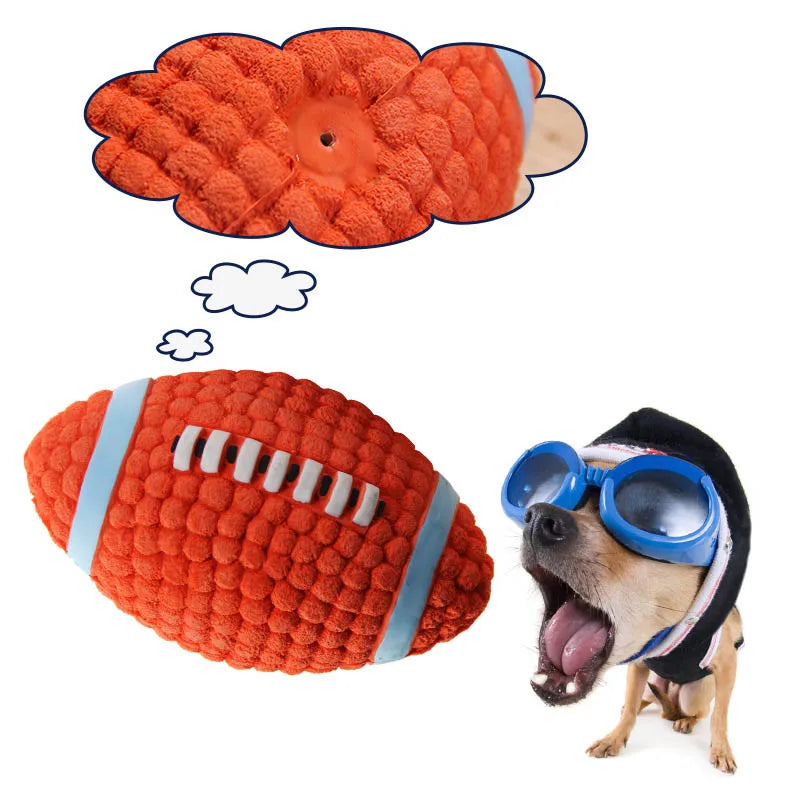 Durable Ball Squeak Toys, Cleaning Tooth Chew Voice Toy, Non-toxic Training Balls, Soft Latex Pet Dog Toy