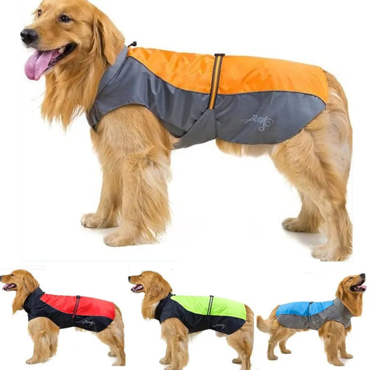 Pet Dog Rain Coat Waterproof Jackets, Breathable Assault Raincoat for Big Dogs Cats