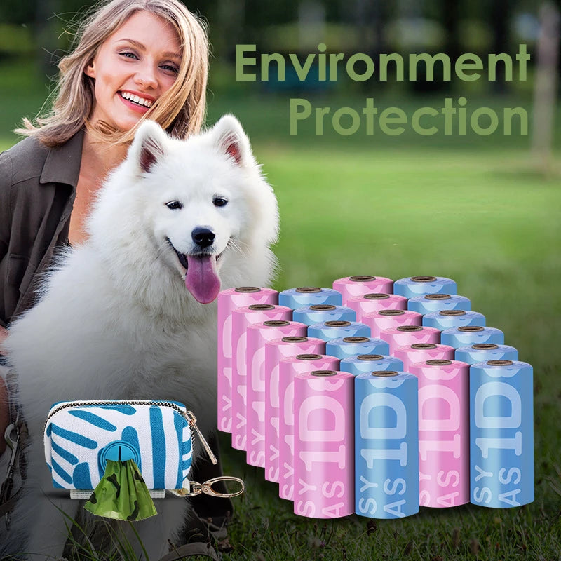 EPI Biodegradable Pet Garbage Bag Dog, Dog Poop Bag Dispenser, Dog Cleaning Supplies