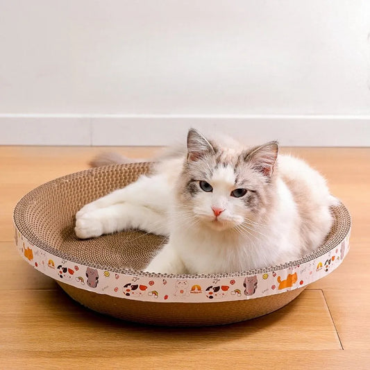 Cat Scratching Board, Furniture Protection Post Grinding Claw Scratch Corrugated Paper, Wear-resistant Cat Nest