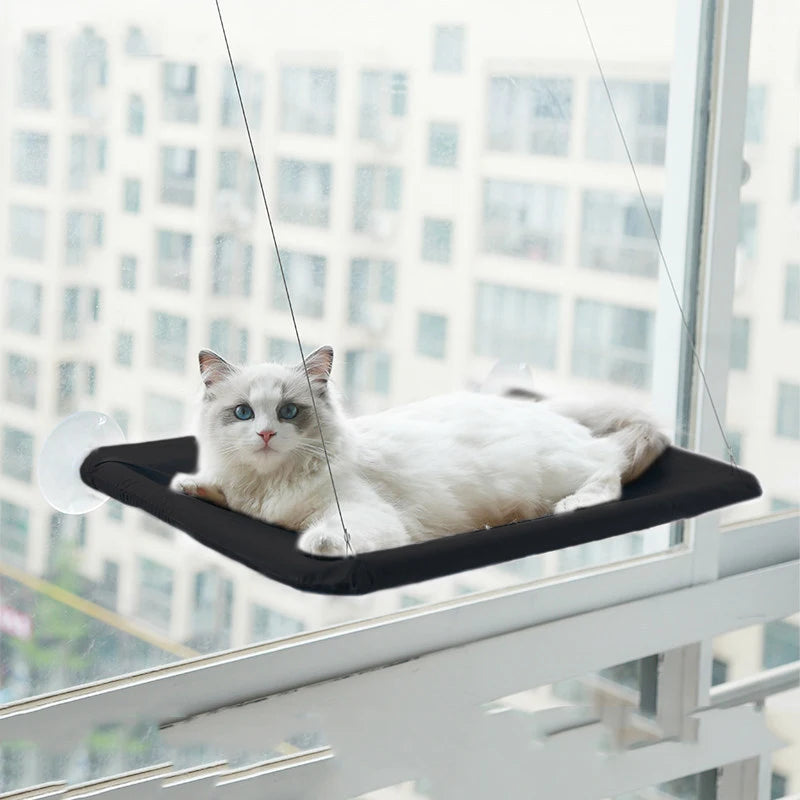 Pet Cat Hammock Hanging, Cat Bed Bearing 20Kg, Comfortable Cat Sunny Window Seat, Mount Kitten Climbing Frame