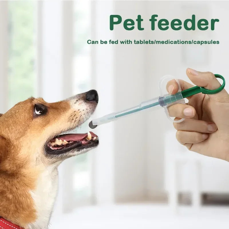 1Set Pet Pills Applicator, Cats Dogs Syringe Medicine Water Milk Feeder Insect Repellent Supplies Can Clip Pills, Pet Water Feeder