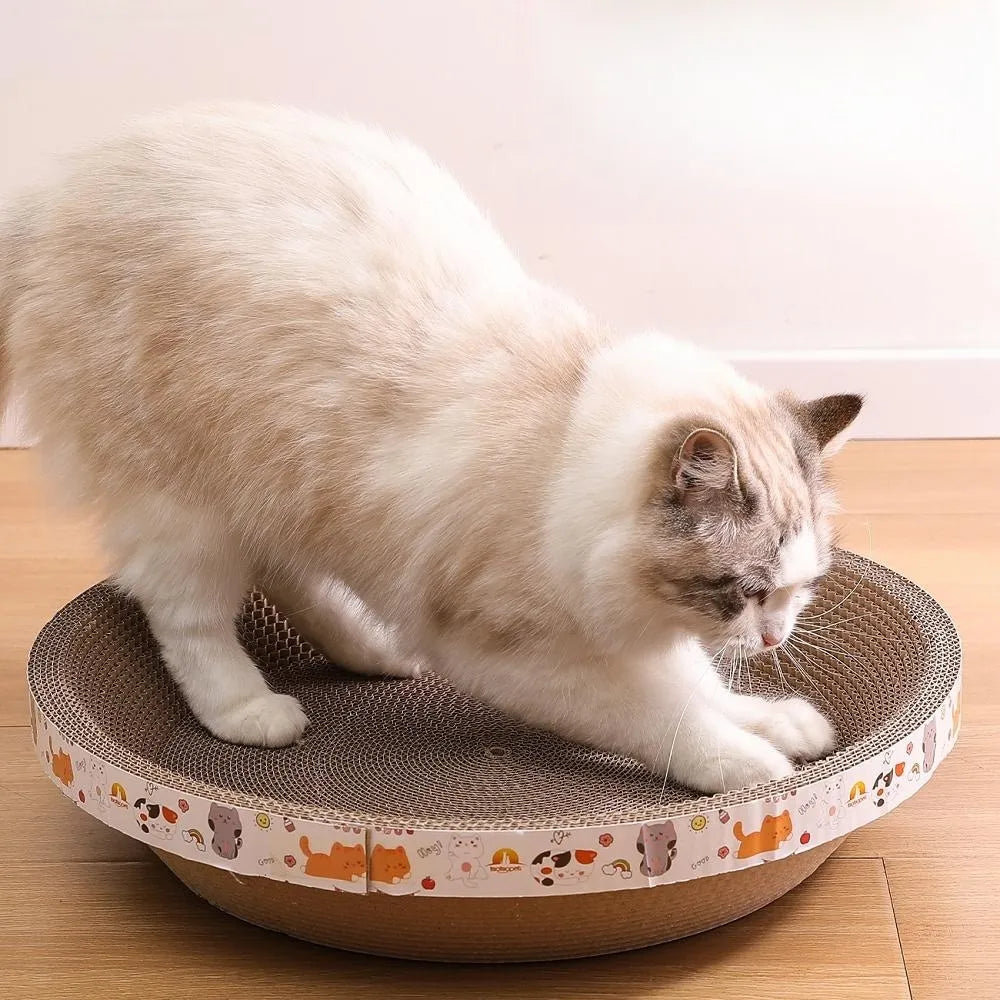 Cat Scratching Board, Furniture Protection Post Grinding Claw Scratch Corrugated Paper, Wear-resistant Cat Nest