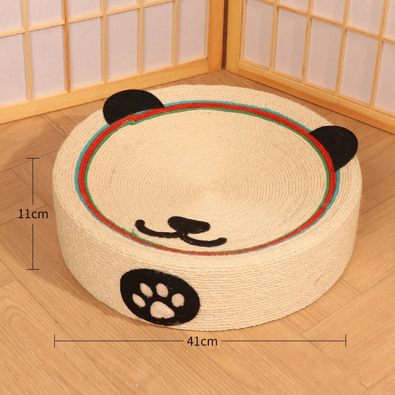 Round Extra-Large Cat Scratching Board Scratcher Pad Lounge for